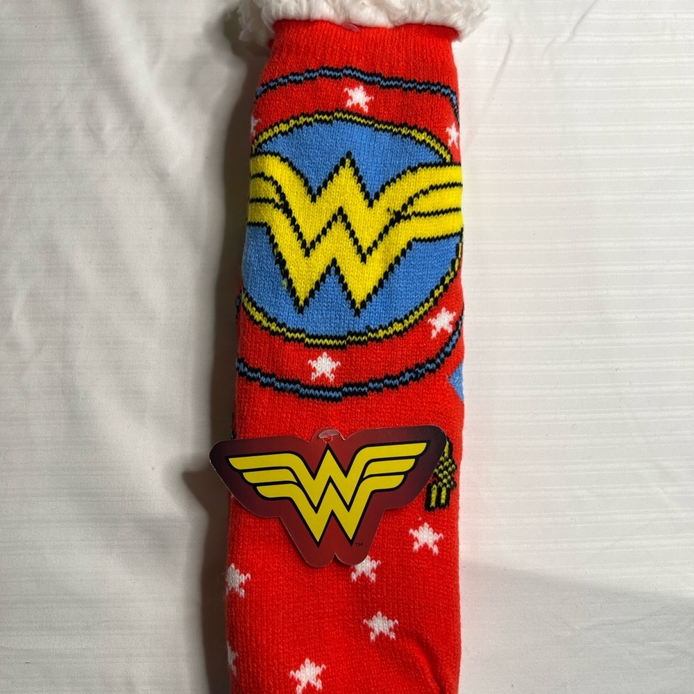 Wonder Woman Red Sherpa Socks